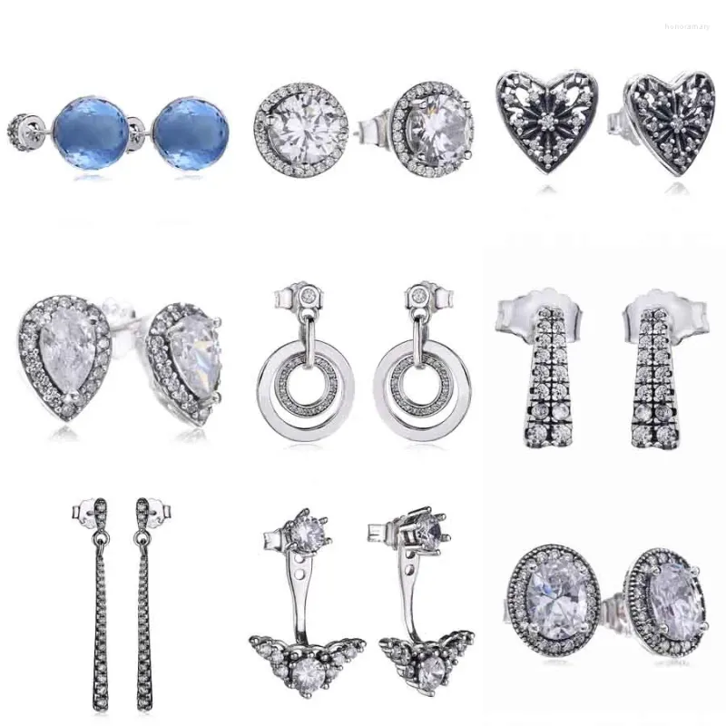 Boucles d'oreilles étalons vintage Radiant Lardardrops Shooting Stars Bringle d'oreille 925 STERLING Silver suspendu Studs For Women Gift Europe Fine Bijoux