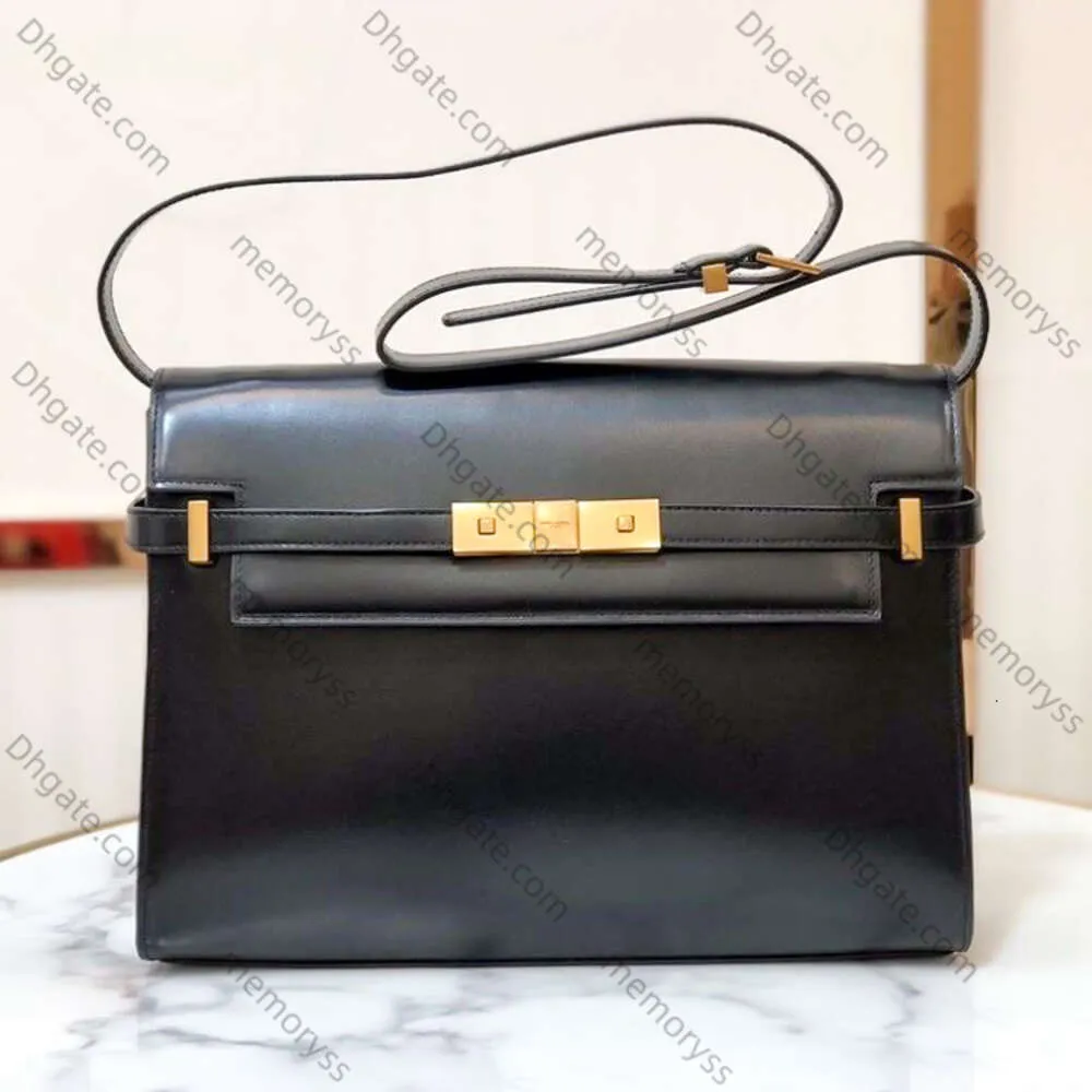 Svart läder manhattan axelväska spegel kvalitet designer väska man lyxig handväska handväska pochette crossbody väska kvinnor mens tofu sling clutch2024