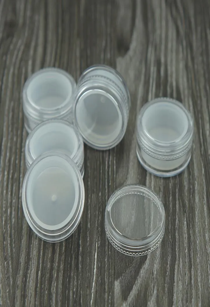 50pcs Acryl -Siliziumbehälter 5ml Wachs Konzentrat Silikonbehälter ABS Nicht -Stick -Dab BHO Oil Jars Werkzeuglager Jar Halter VAP5281369