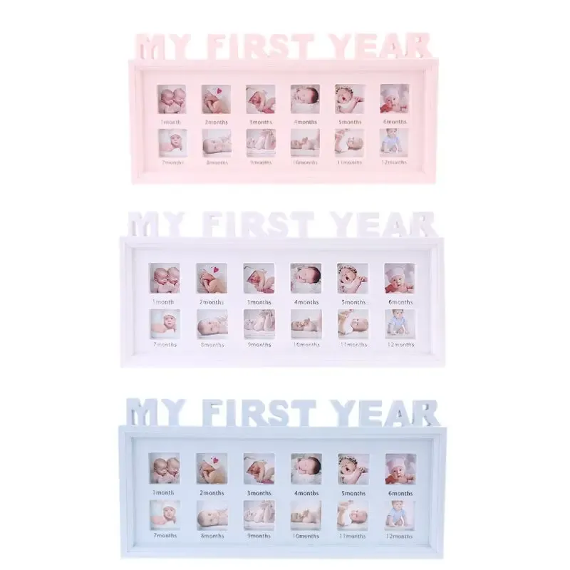 Frames kreative DIY 012 Monats Baby "My First Year" Bilder zeigen Plastikfoto -Rahmen -Souvenirs.