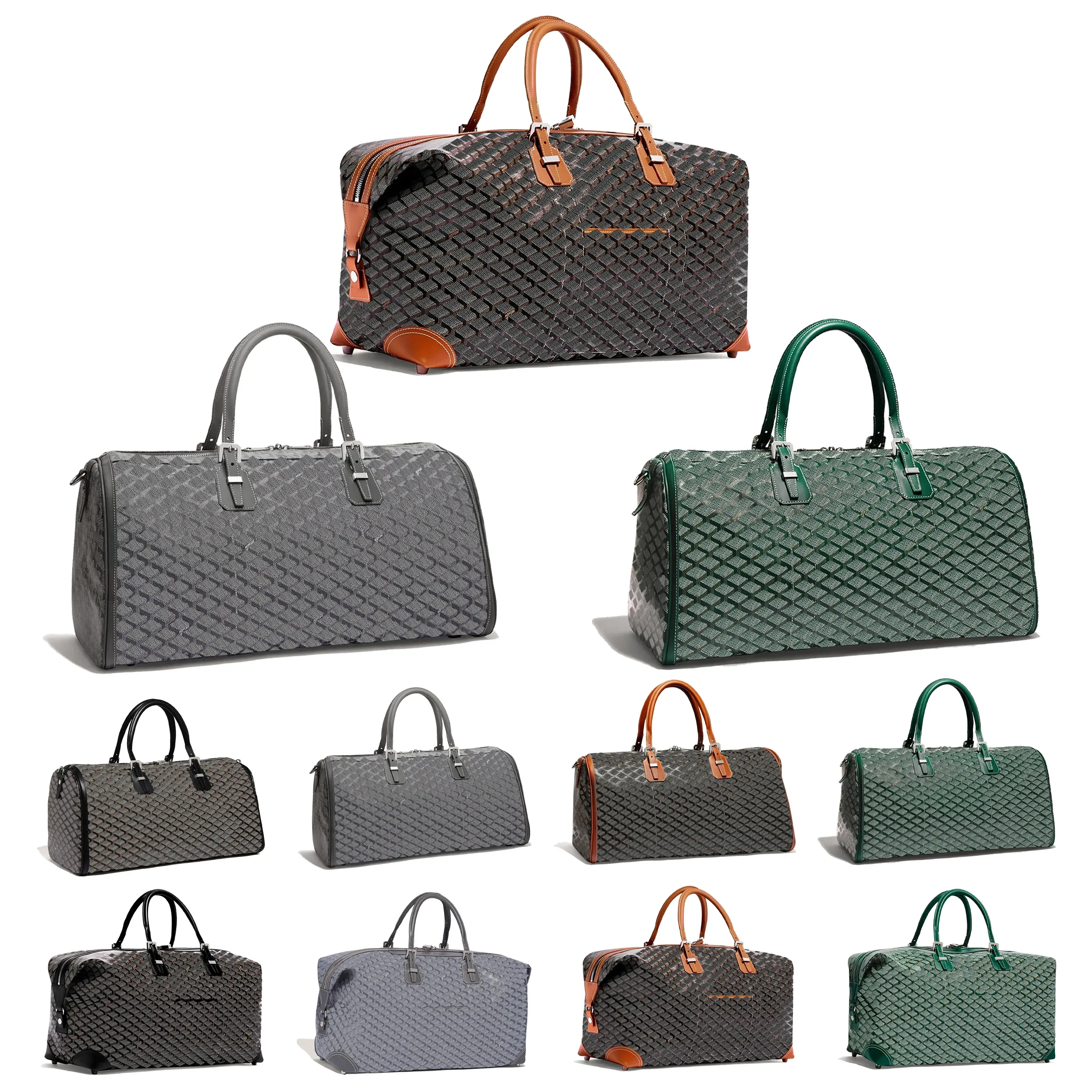 Mode mens boeing hög kapacitet bagagepåse kvinna tote handväska luxurys designer äkta läder stam väska lady clutch pochette resa axel crossbody duffle påsar