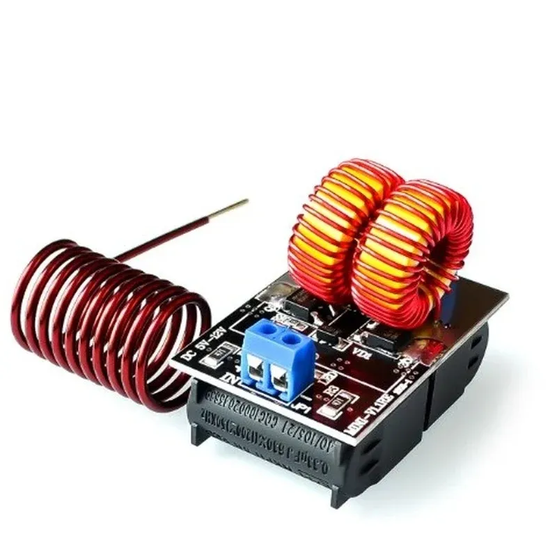 البيع الساخن 5-12V 120W MINI ZVS Induction Induction Heating Board Flyback Driver Heater DIY Cooker+ Ignition Coil