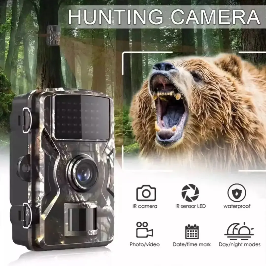 Hunting Trail Camera 16MP 1080P 940Nm Infraröd nattvision Motion Aktiverad Trigger Security Cam Outdoor Wildlife Po Traps 240422