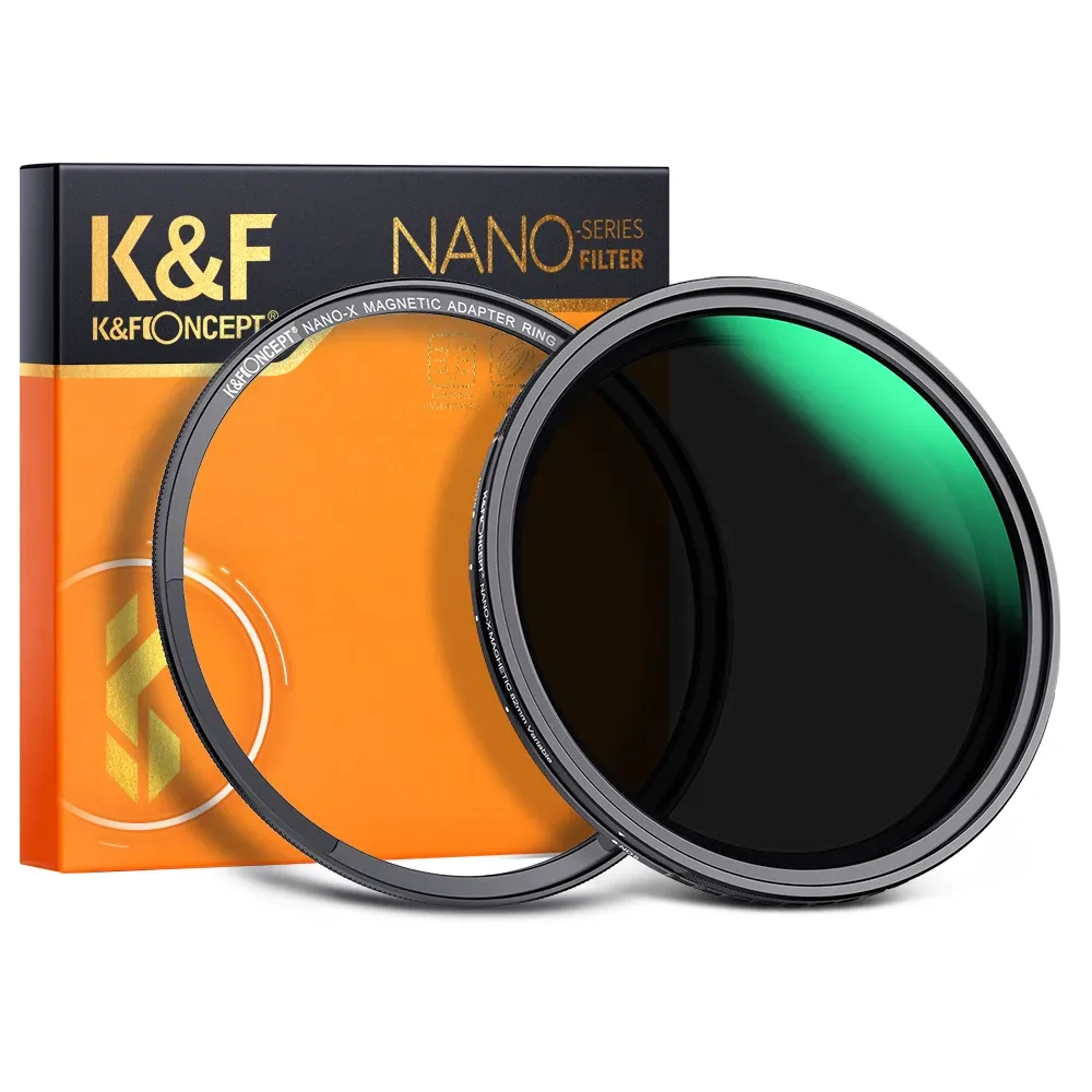 Filtres KF Concept Nanox Series 82 mm variable variable ND8ND128 Filtres d'objectif avec 28 revêtements multicouches HD Antiscratch imperméable