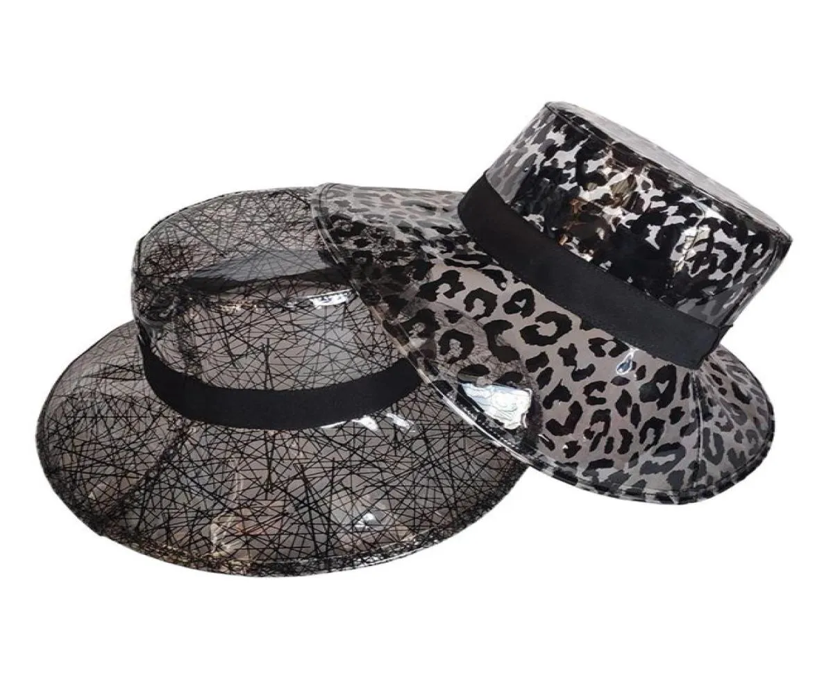 Leopard PVC Hat de pluie pliable imperméable étanché