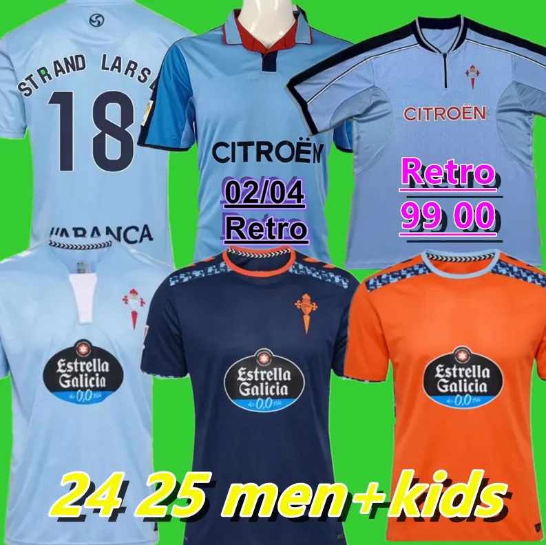 Celta De Vigo Men's Soccer T Shirts Retro 24/25 G. LOPEZ, G., Nolito, F ...