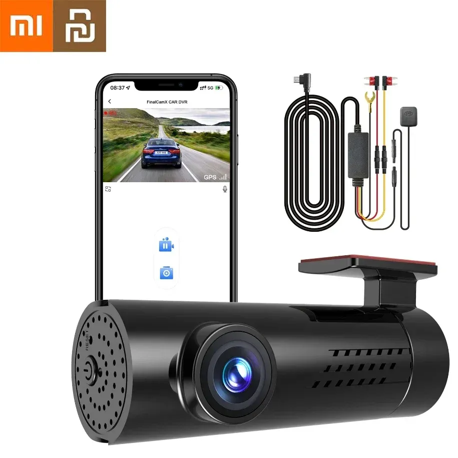 Kontroll Xiaomi HD Driving Recorder Dual Lens Front och BACK DUAL Recording Camera Recorder Multifunktionell Video Equipment Car Essential
