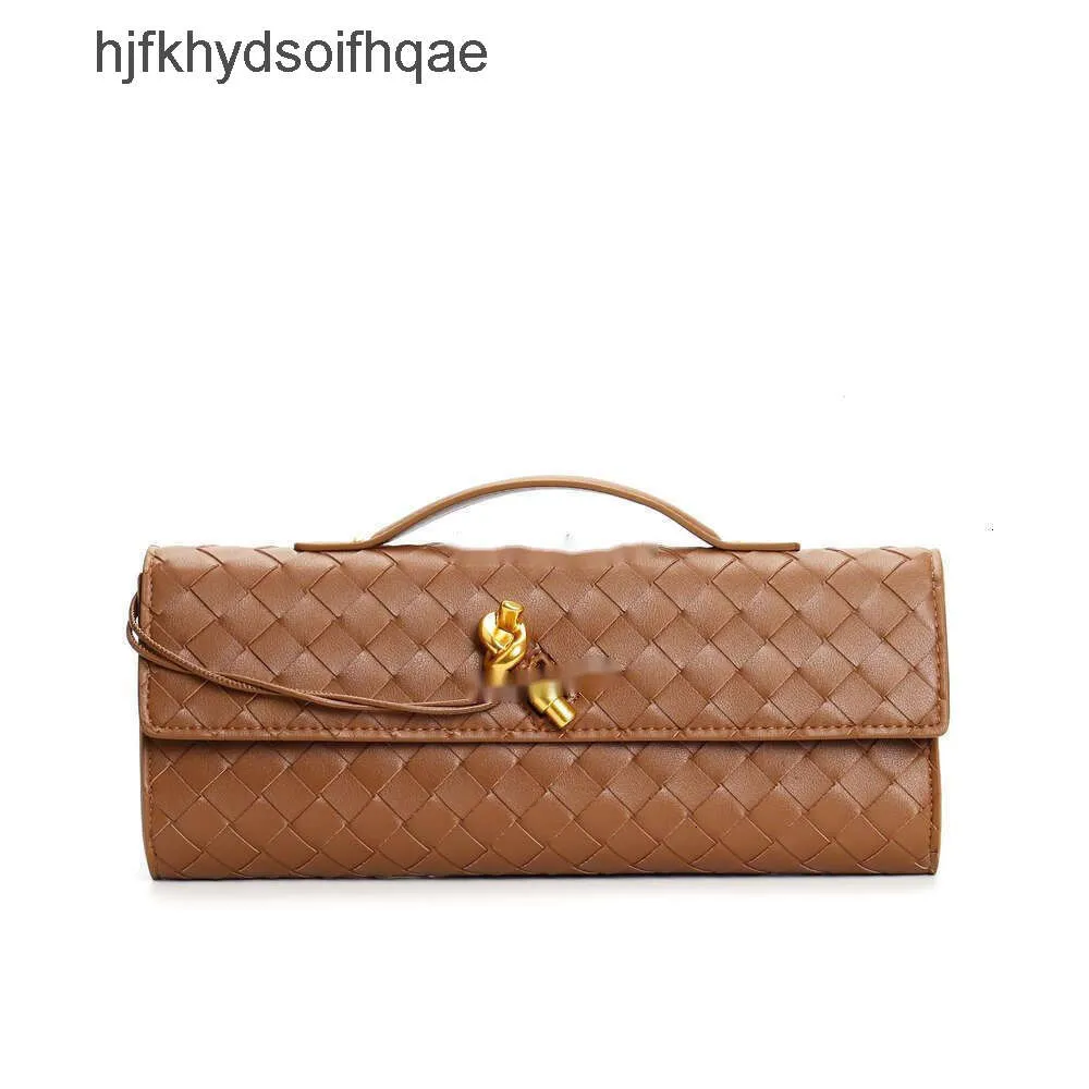 Long New Clutch Stick Andiamo Lock Bag Fashion bottegs 2024 Lady Hardware Bags Buckle Venetas Cross Purse Single Woven Shoulder Women Baguette Handle Y1Y4