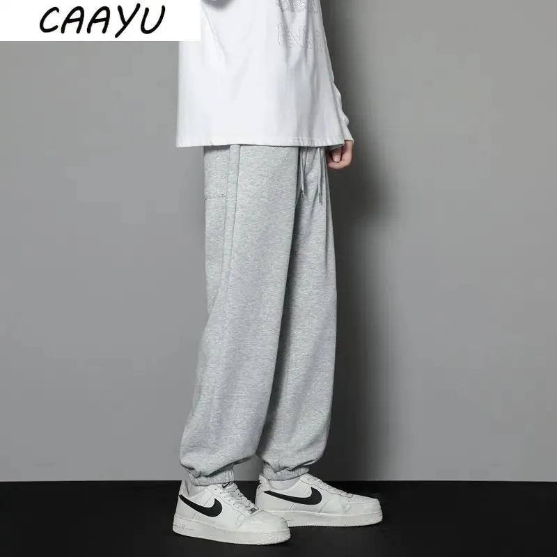 Caayu Casual Sports Spodnie męskie jesienne luźne szare workowate spodnie jogger hombre mody dzianiny spodnie koszykówka dresowe preski 2 240410