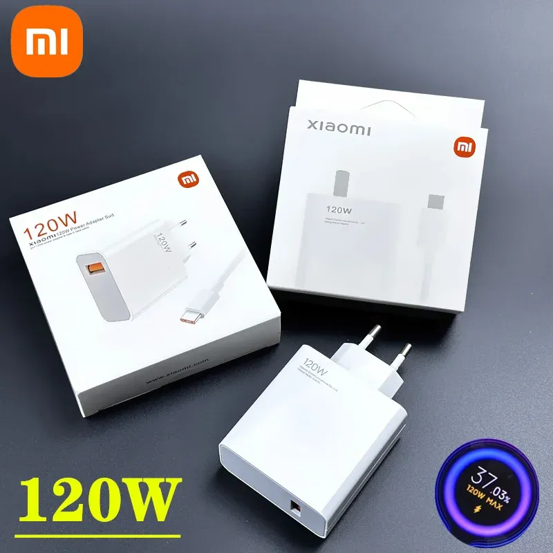 Chargers Caricatore Xiaomi originale 120W Caricatore rapido Potenza di ricarica rapida Xiaomi 10 Redmi K30 Pro/10x Pro Laptop Air