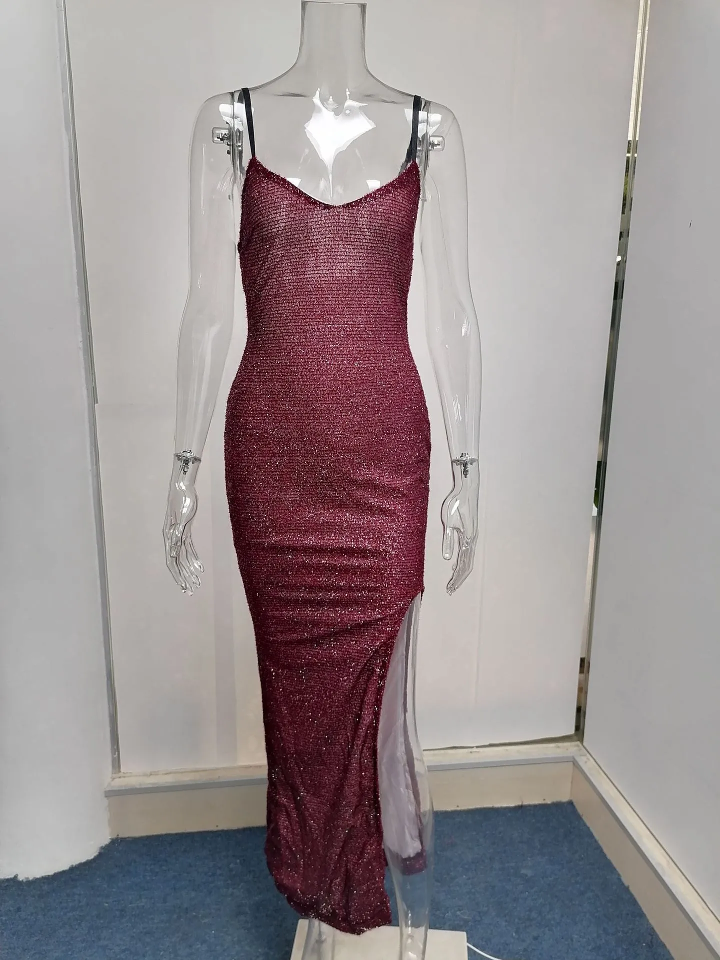 Golden Elegance: Shimmering Gold Foil Maxi Dress for Formal Occasions from  Dhgate Plus size Dresses - price 47.72