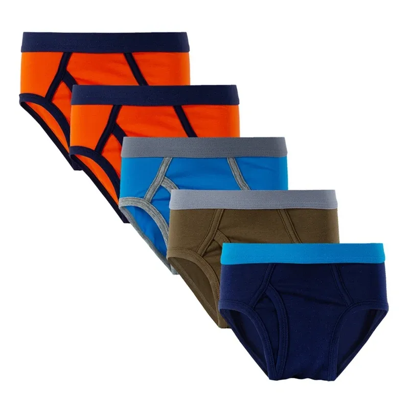 Unterwäsche 5 PCs/Los Kinder Shorts Panties Jungen Unterwäsche Boxer Kid Briefsteenager Hosen Kleidung 212 Jahre alt