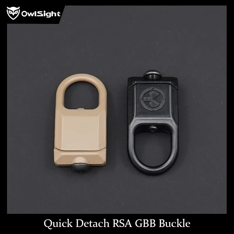 アクセサリーOWLSIGHT TACTICALクイックデタッチRSA GBBスリングスイベルフックマウントアダプター用レールハンティングエアソフトアクセサリー