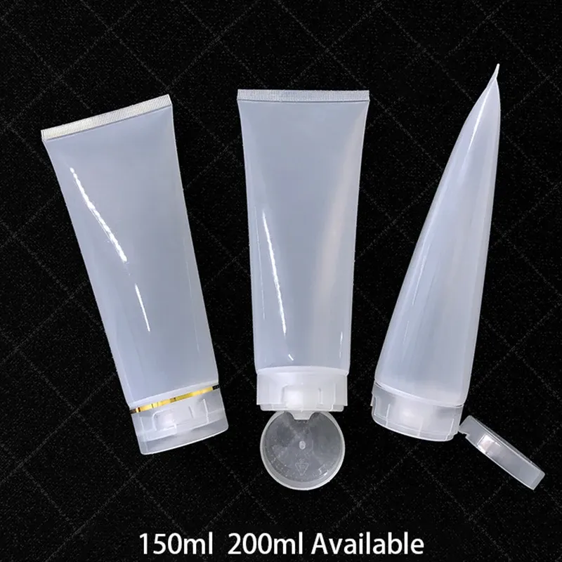 Bottles 150ml 200ml Empty Plastic Squeeze Bottle 5oz 7oz Cosmetic Cream Container Gel Lotion Travel Packaging Soft Tube Free Shipping