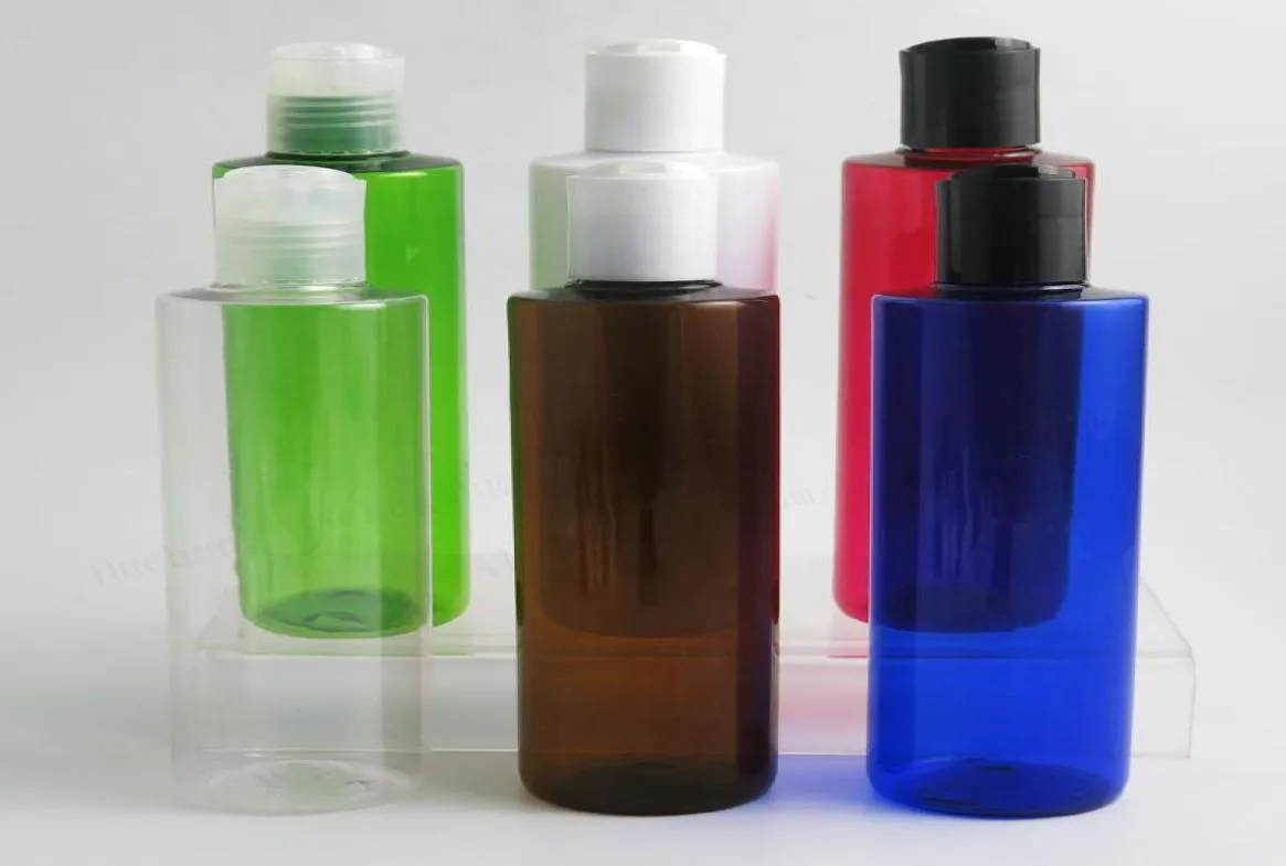 Tom 250 ml plastflaskor med skivans topplock 8oz containrar för schampo Lotions Liquid Packaging3798576