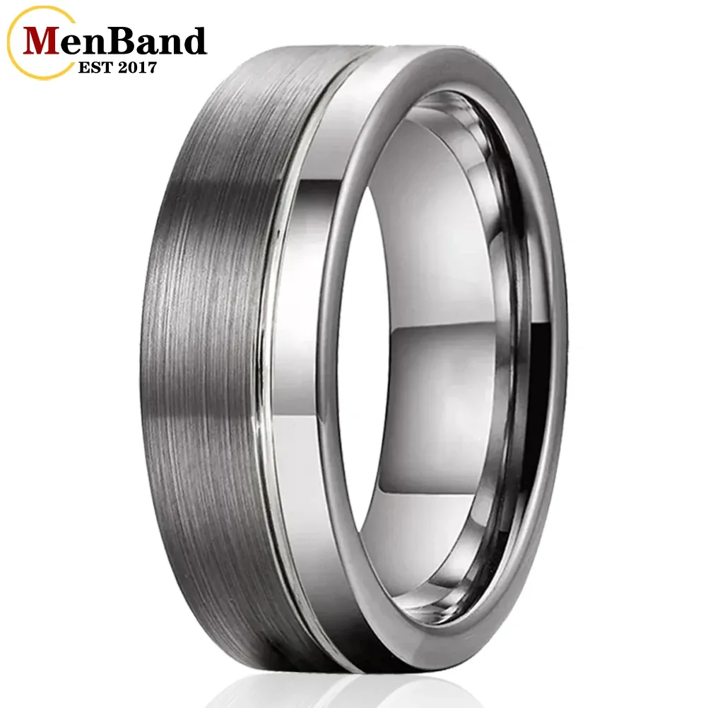 Кольца 6 мм 8 -мм женские мужские обручальные кольца карбид вольфрамовые кольца смещенные кольца.