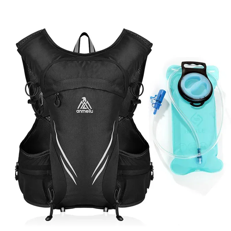 Tassen anmeilu dames mannen 5l lopende hydratatie rugzak jogging sport backpack trail hardloop marathon tas met 2l blaas waterzak