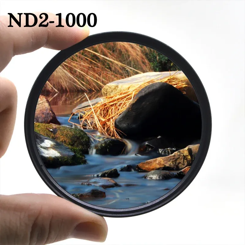 Filtros knightx nd2 a nd1000 variável fader variável ajustável e lente de densidade neutra para Canon Eos Sony Nikon 49777mm
