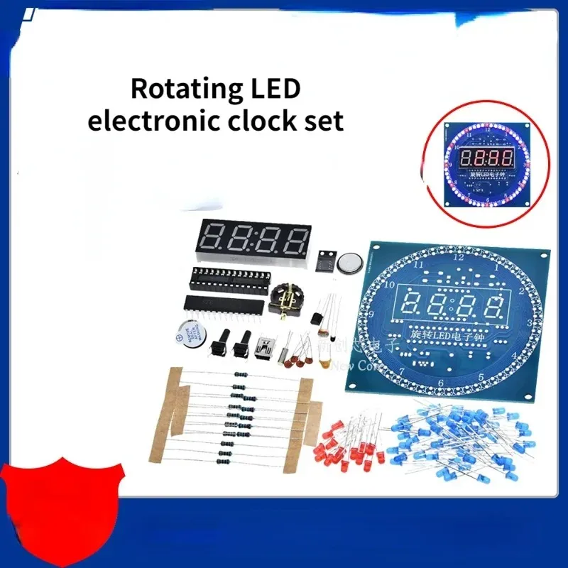 2024 DS1302 Affichage de LED rotatif Alarme électronique Module de l'horlote de bricolage Affichage de température LED pour arduinofor Affichage de la température Arduino