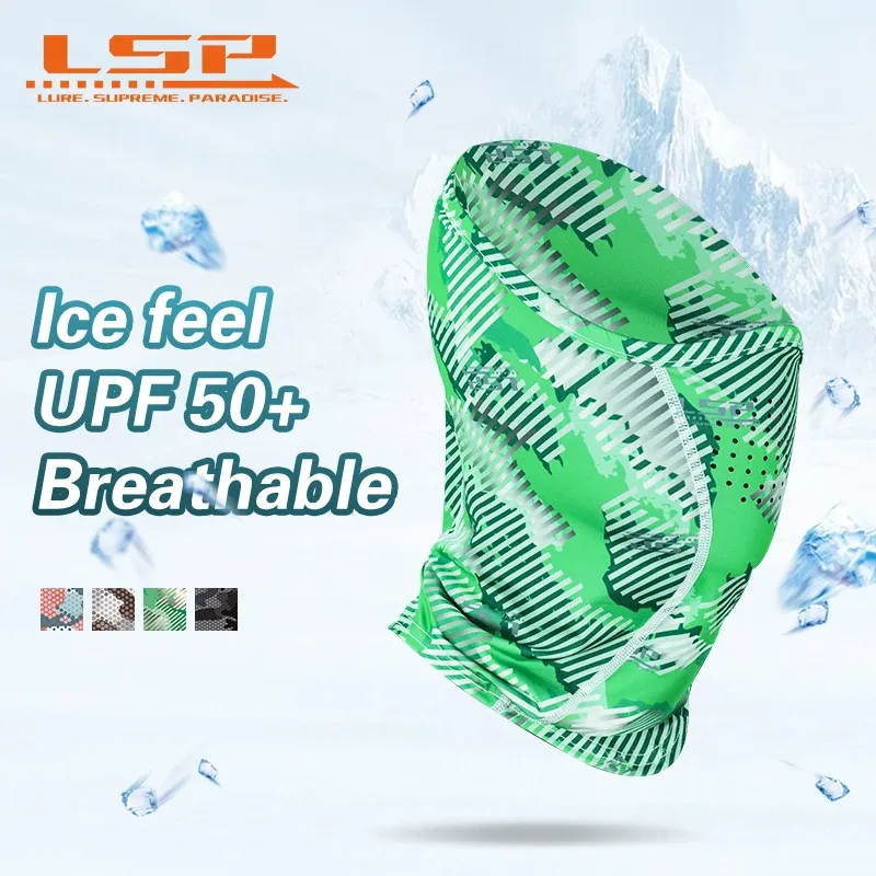 Accessoires LSP Summer UPF50 + Anti UV Masque de pêche à la glace Sente respirante Séchante rapide Gater Fishing Écharpe Face Masque Riding Outdoor Sport