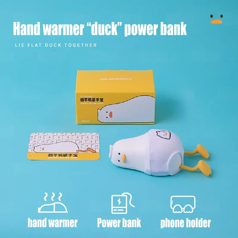 Fall söt hand varmare kraftbank bärbar extern extra extra batteriladdare för iPhone 12 14 13 Samsung S22 Ultra Xiaomi 12s