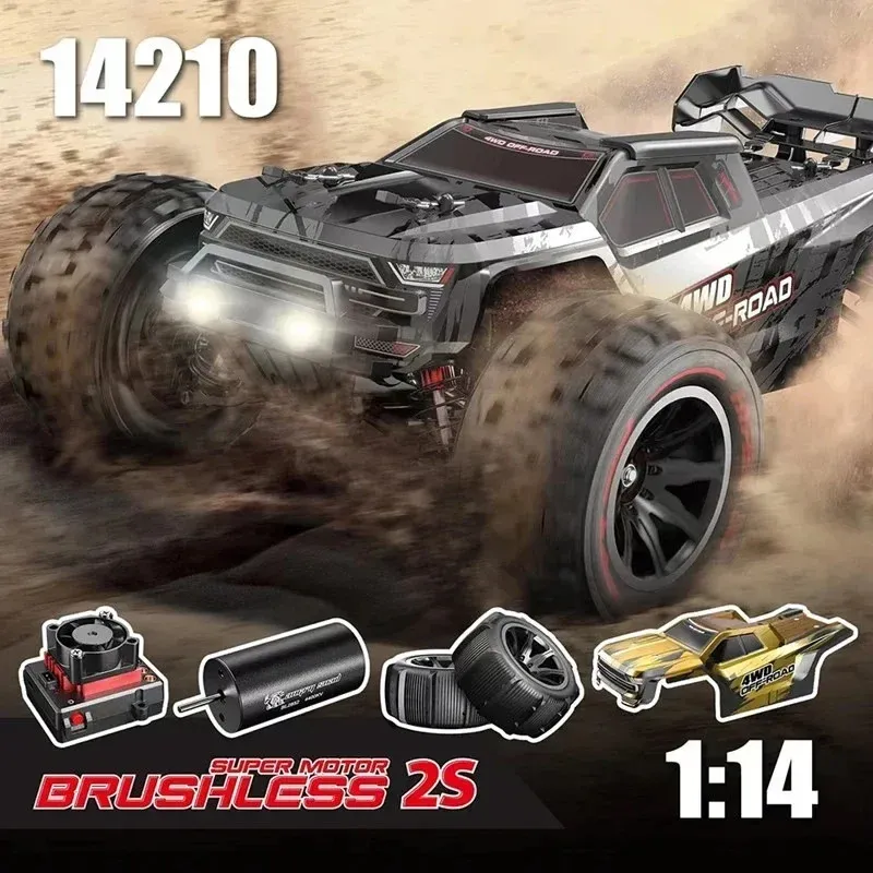Cars Mjx Hyper Go 14210 1:14 4wd Brushless Rc Car 55km/H High Speed Drift Monster Truck 2.4g Child Remote Control Electric Toys Gift