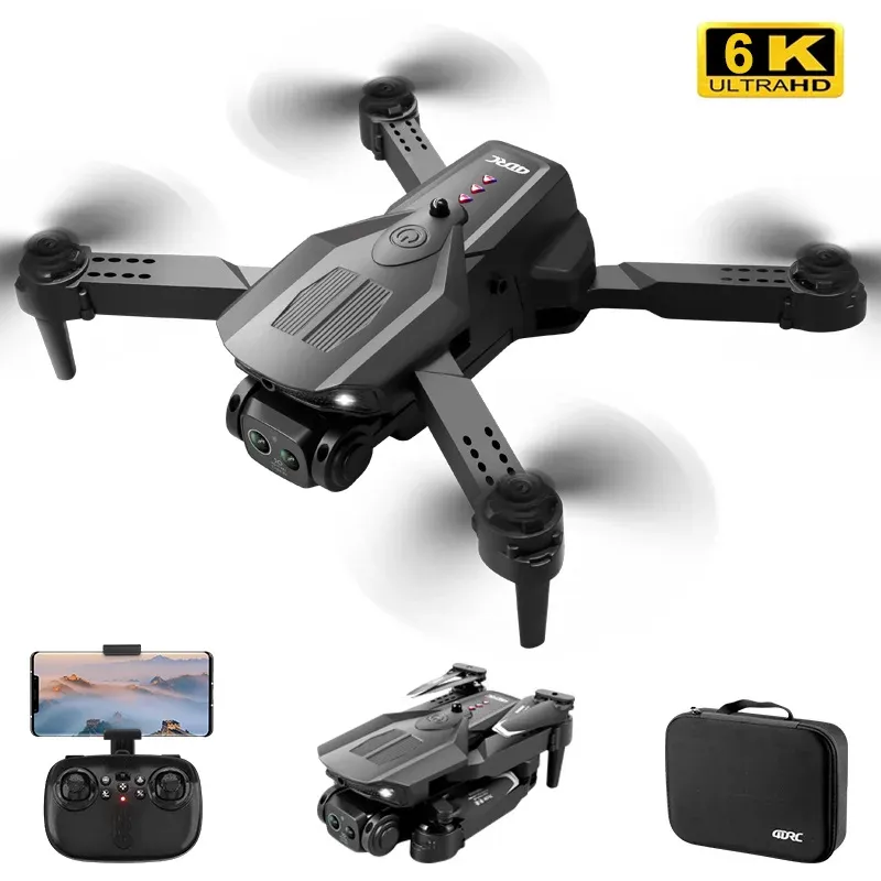 Drone Drone Professional 4K 6K HD Kamera Mini Dron Optik Akış Lokalizasyonu Üç taraflı Engel Kaçınma Quadcopter Oyuncak Hediyesi