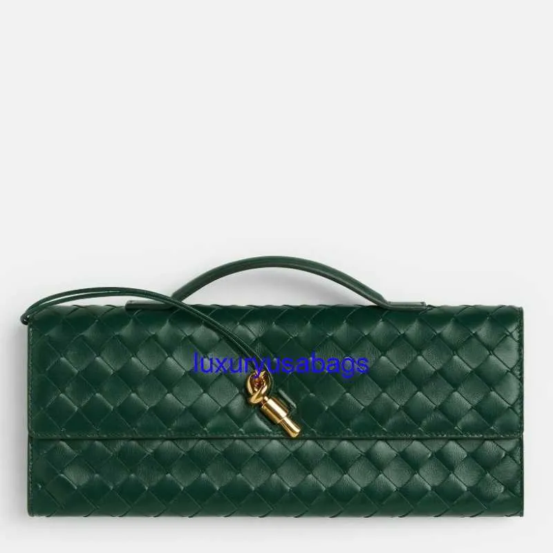 Embreagem longa feminina Andiamo com alça BOTEGAVENETA INTRCCIATO CHURTA TOP HANDCH EMBUTAÇÃO COM Bolsas de 31 cm de largura de fechamento de nó metálico com cinta de corpo transversal VCI9