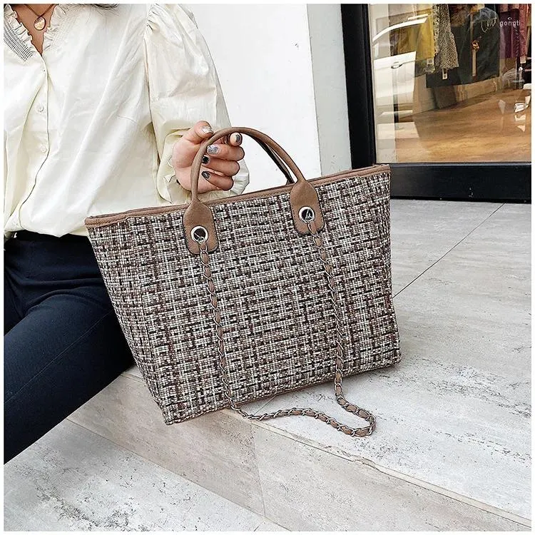 Shoulder Bags Luxury Handbags Designer Casual Brand Big Capacity Wool Leisure Shopping Female Travel Handbag Women Bag