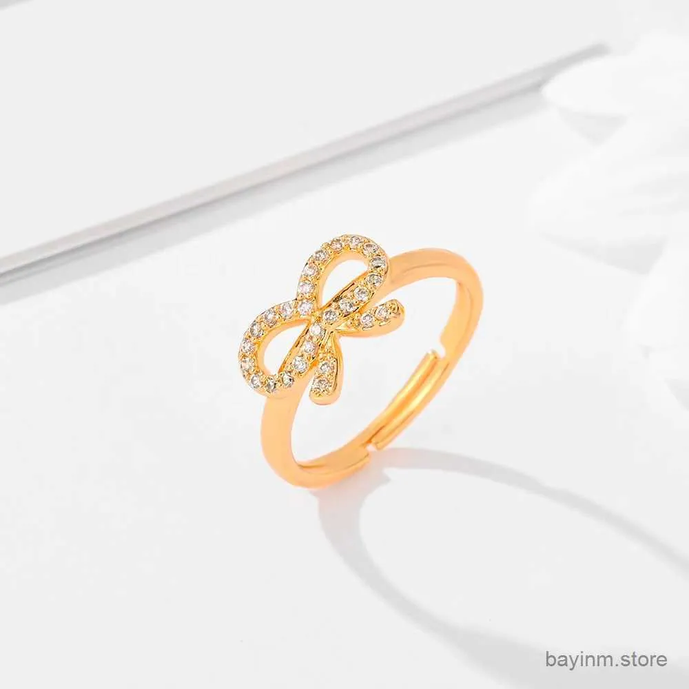 Уважаемые кольца новая пара кольцо в подарок украшения персонализированное золотое кольцо Открытие кольца циркон вечеринка украшения свадебные украшения