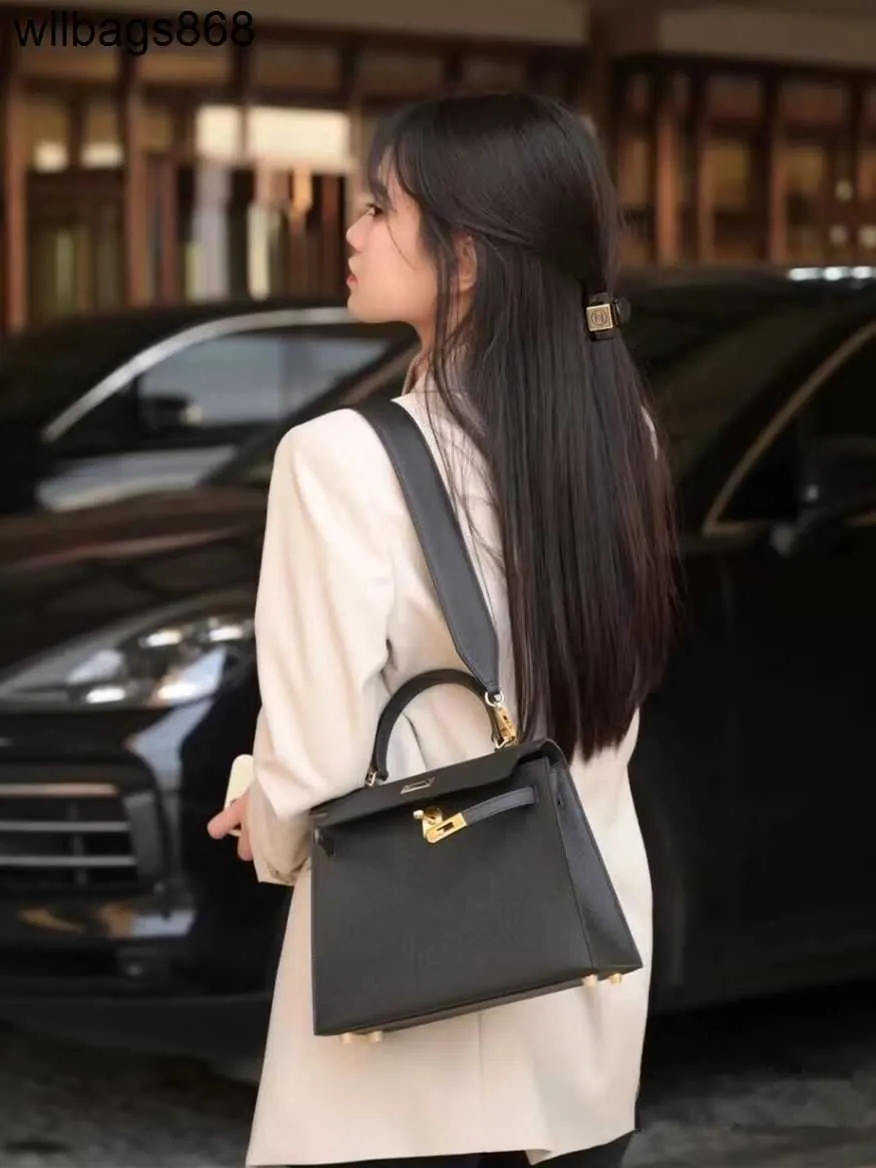 Totes Women Handbag Ky Wide Shoulder Strap High-End Texture Bag Womens 2024 Spring/Summer New Leather Palm Print Single Shoulder Crossbody Handbag