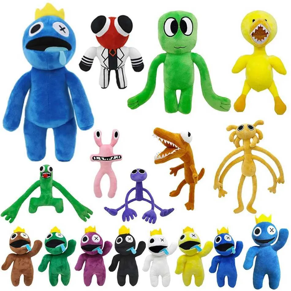 Plush Dolls 30cm Plush Toy Cartoon Game Character Doll Kawaii Blue Monster Soft Stuffed Animal Toys Childrens Birthday Gift T240422