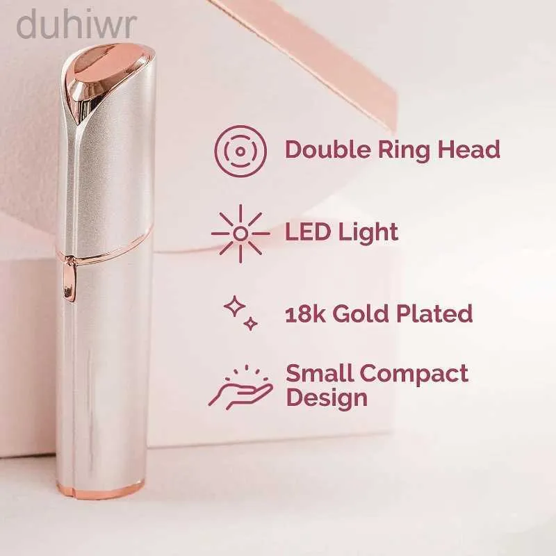 Epilator Mini USB Epilator Face Hair Removal Lipstick Shaver Electric Facial Wenkbrauw Trimmer voor vrouwen Pijnloze haarverwijderaar Gereedschap D240424