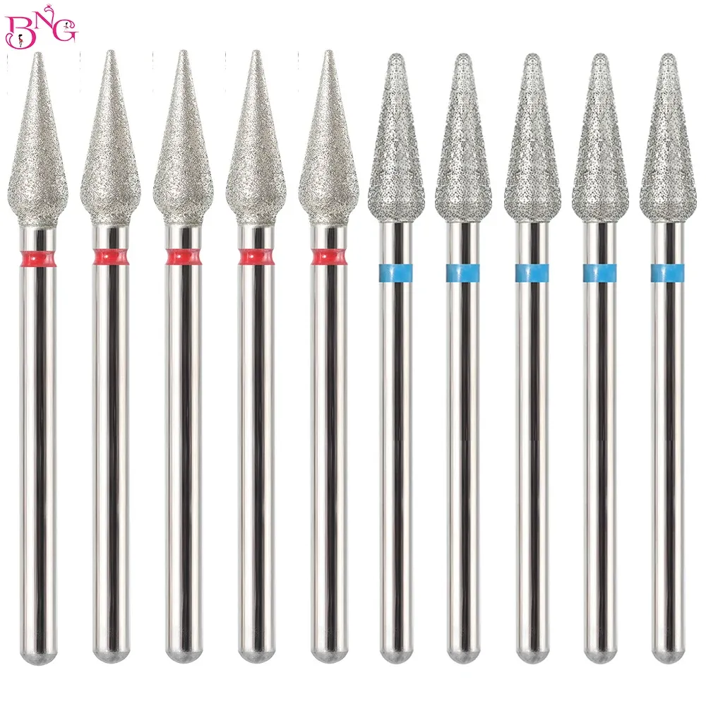 Bits 5pcs / lot diamant ongles Drift Rotary Bits Millling Cutter pour manucure Burr Cuticule Clean Electric Cutter Drill Bits ACCESSOIRES