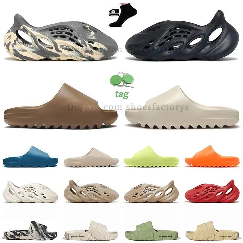 Slippers Chaussures Sandales Designer Slides Trainers Sliders Sliders Slider Mens Dhgate Fashion Shoe With Box Bone White Resin Sand Famous Beach Men Womens Ye 2024 News