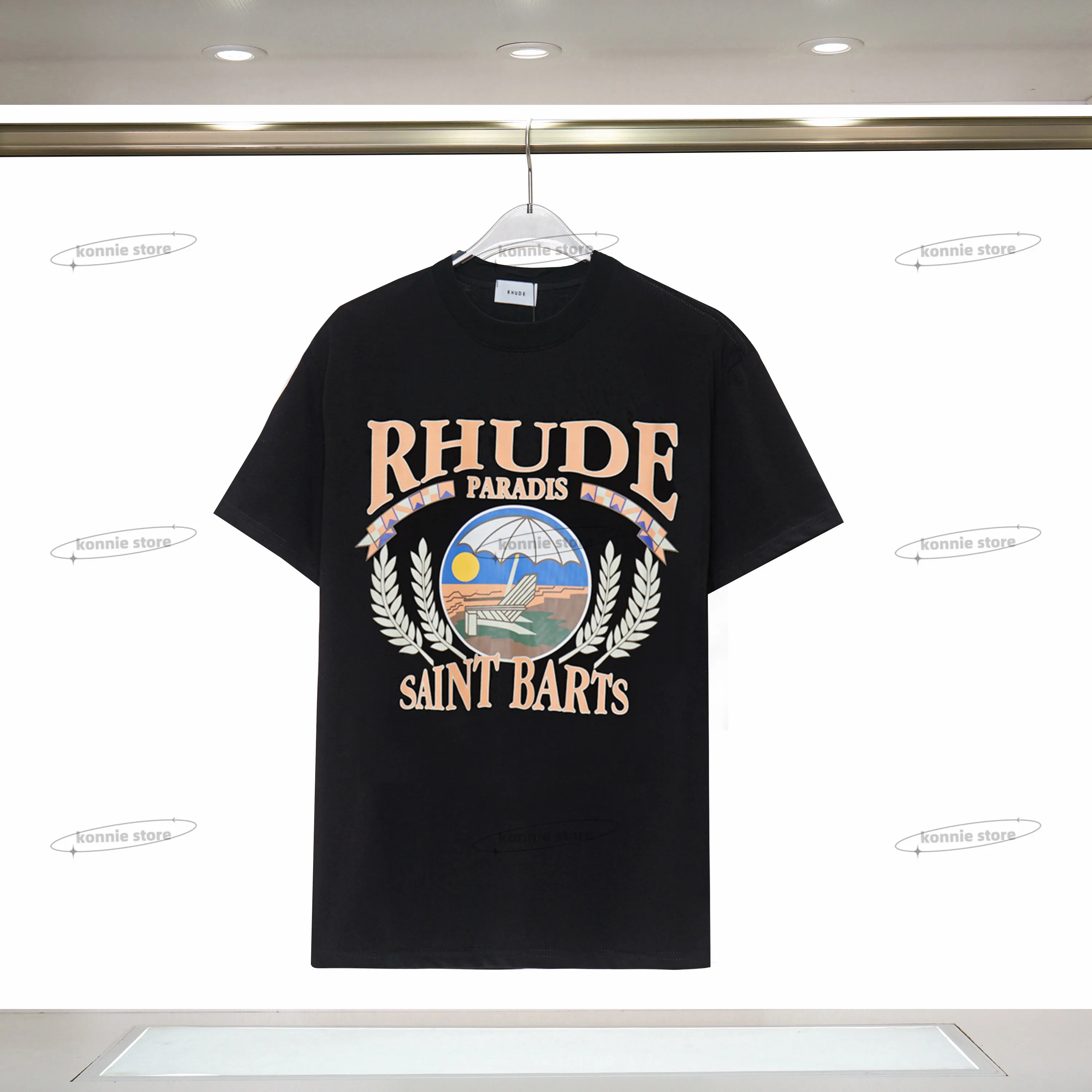 RHUDEE SHIRT MENS T -shirts ontwerper T -shirt zomer sweatshirt gekleurde tekening t -shirts casual t -shirt mode korte mouw ronde nek t -shirts mode heren kleding