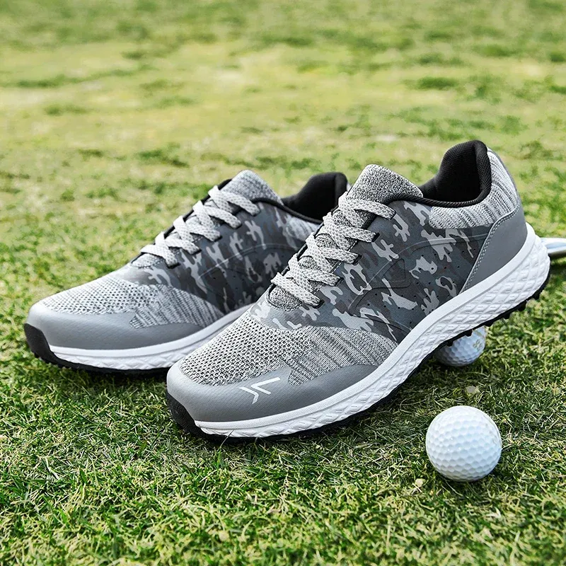 Chaussures de golf chaussures de golfeur professionnel baskets sport pour hommes pour hommes baskets mâles herbe mâle chaussures de golf confortables à pied de la livraison gratuite