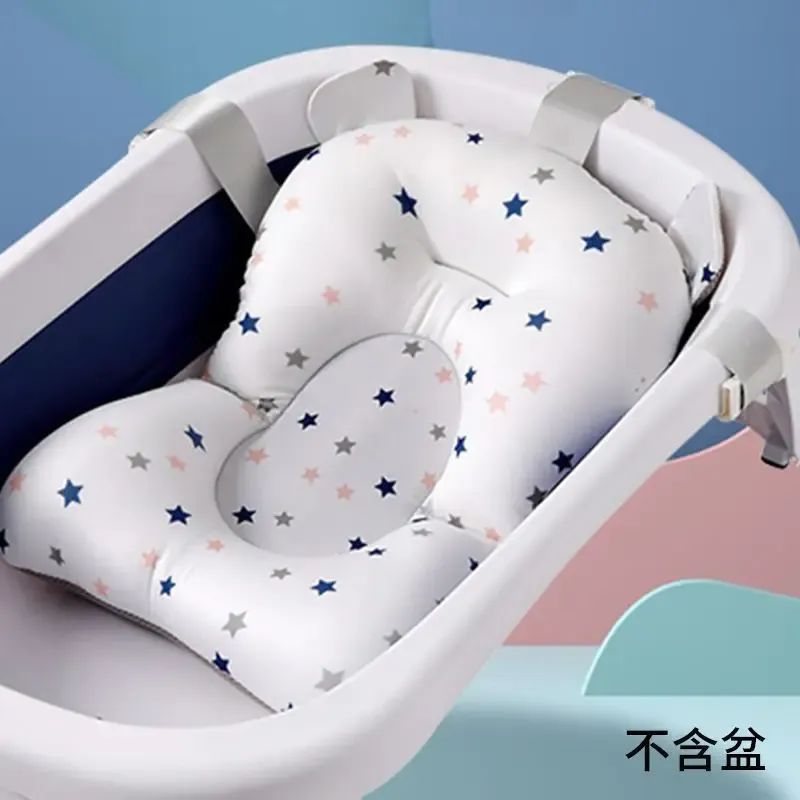 Oreillers Baby Bath Seat Support Mat Infant Antislip Soft Comfort Coussin Coussin pliable Baignier Baignier PAD PAUT