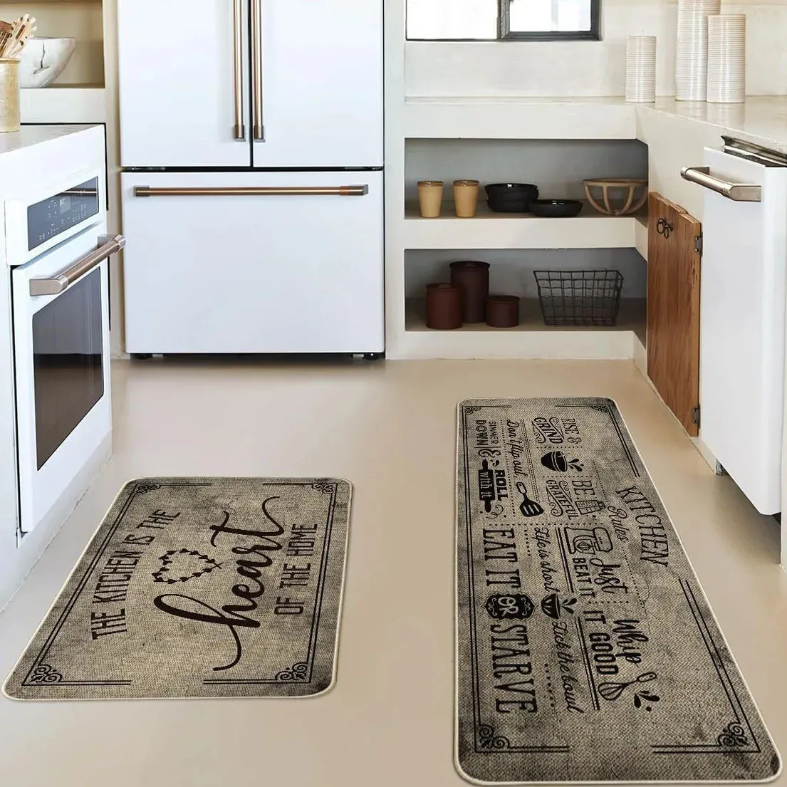 Mat de cuisine tapis long tapis tapis absorbant non glisser le salon du sol