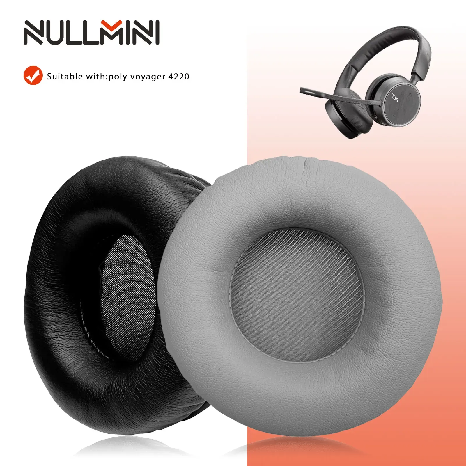 Accesorios Aurices de reemplazo de Nullmini para Poly Voyager 4220 Auriculares Auriculares Auriculares Auriculares de la manga