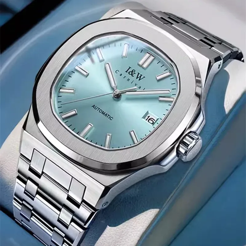 Kits Reloj Hombre Carnival Mechanical Business Watch for Men Brand Luxury Automatic Wrist Watch 30m étanche 2024 Relogio masculino