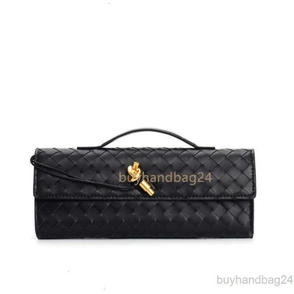 Hardware Fashion Lock Bottegs Venets Cross Single Long Stick Clutch New Handle Andiamo Woven Bag Buckle 2023 Lady Bags Purse Shoulder Women Baguette Zylh ZFT9