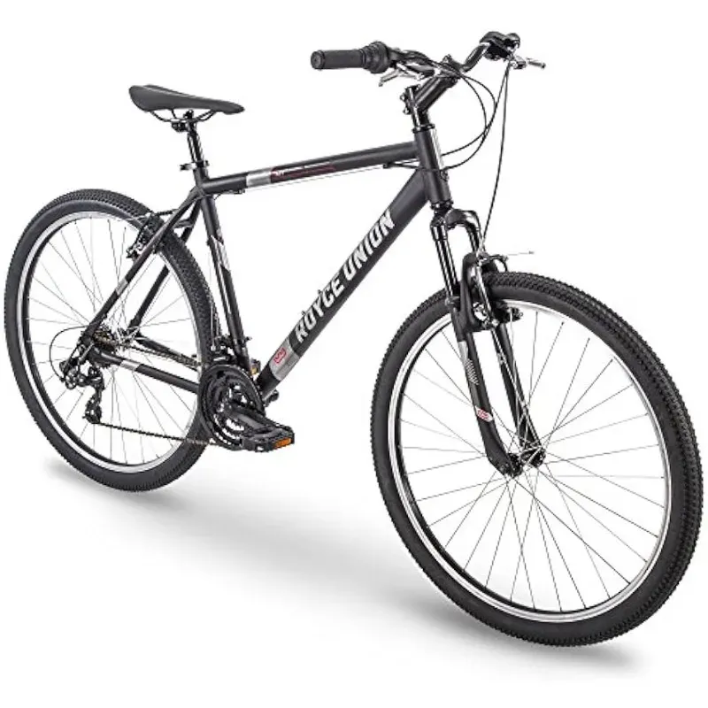 Cykel Royce Union RMT 27,5 "Mens 21Peed Allterrain Mountain Bike, 18" Aluminium Frame, Twist Shift, Matte Black