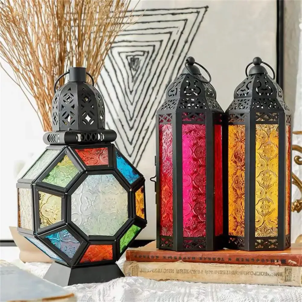 Candles Moroccan Lantern Tea Light Lamp Candle Holder Hanging Home Garden Wedding Decor Candle Candlestick Decor Outdoor Decor Tools