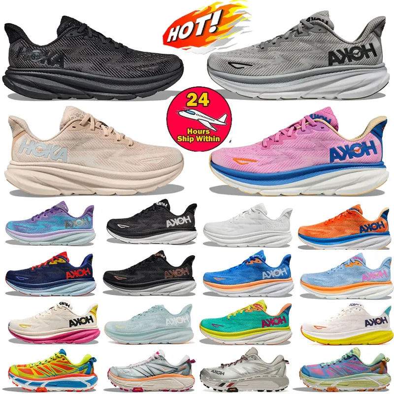 Hokaities Clifton 9 ONCUSTRAL BONDI 2 CLIFTONS CLIFTONS SOIRS SPORTS HARBOR MIST NOIR BLANC CARBON X 2 PERSONNES GRATUIT