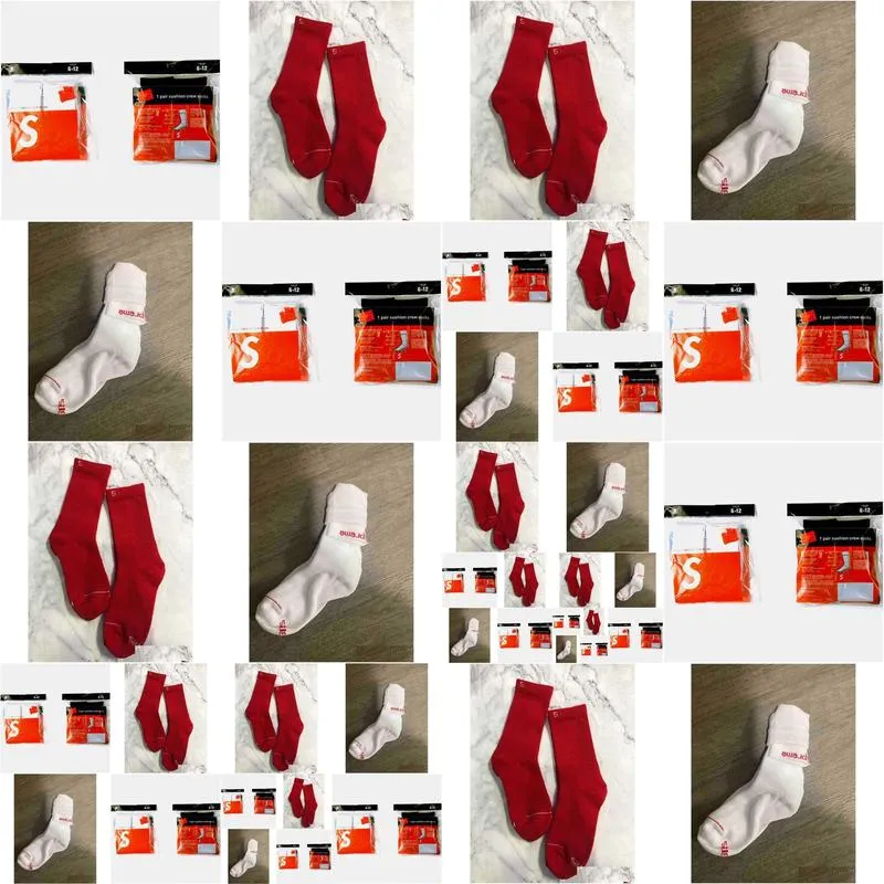 Sports Socks 2 Par de algodão casual de 2 pares/ packfash