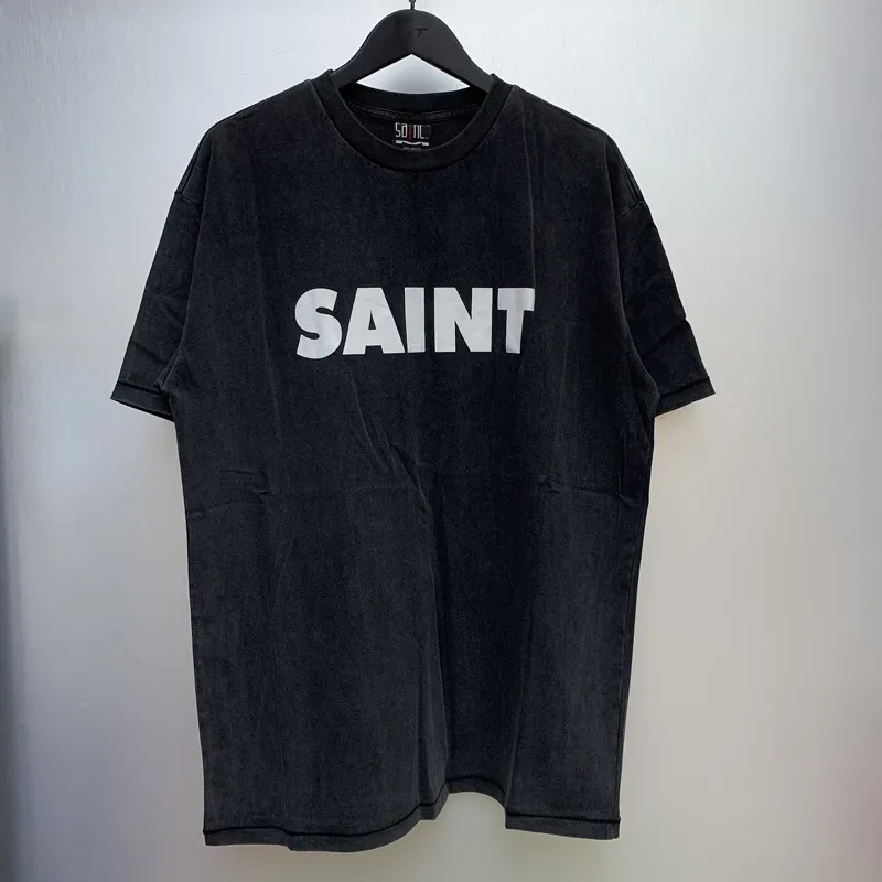 Herren-T-Shirts 24SS Designer T-Shirt Klassiker Brief Print Saint Michael T-Shirt Frauen Frauen Tee