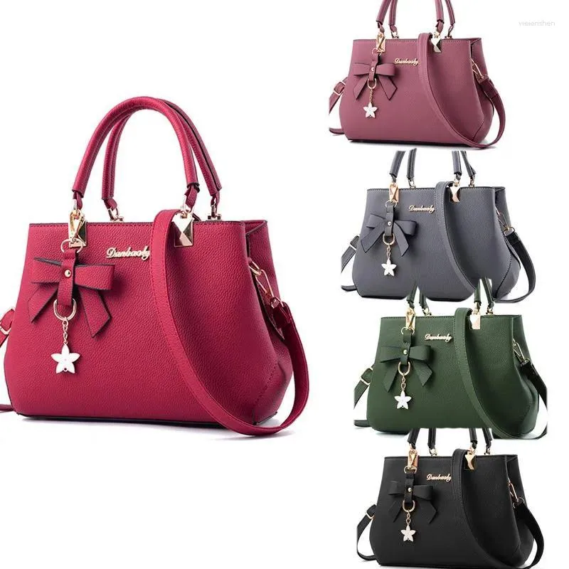 Bolsa Bolsa Mulheres Bolsa Vintage Bolsa Casual Tote Feminino Mensageiro Bolsas de Luxo Plum Bow Sweet Crossbody 2024 Fashion Zipper