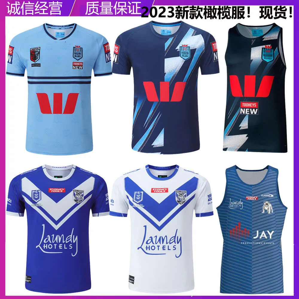 Jersey Langholton Training Suit Dog Head Home/Away Short Sleeve Sleeveless Tank NRL Rugby