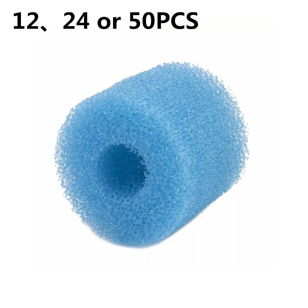 Purificatori da 12 o 24 pcs Filtro in schiuma prefiltro blu compatibile adatta per il filtro Oase Biomaster, 45ppi